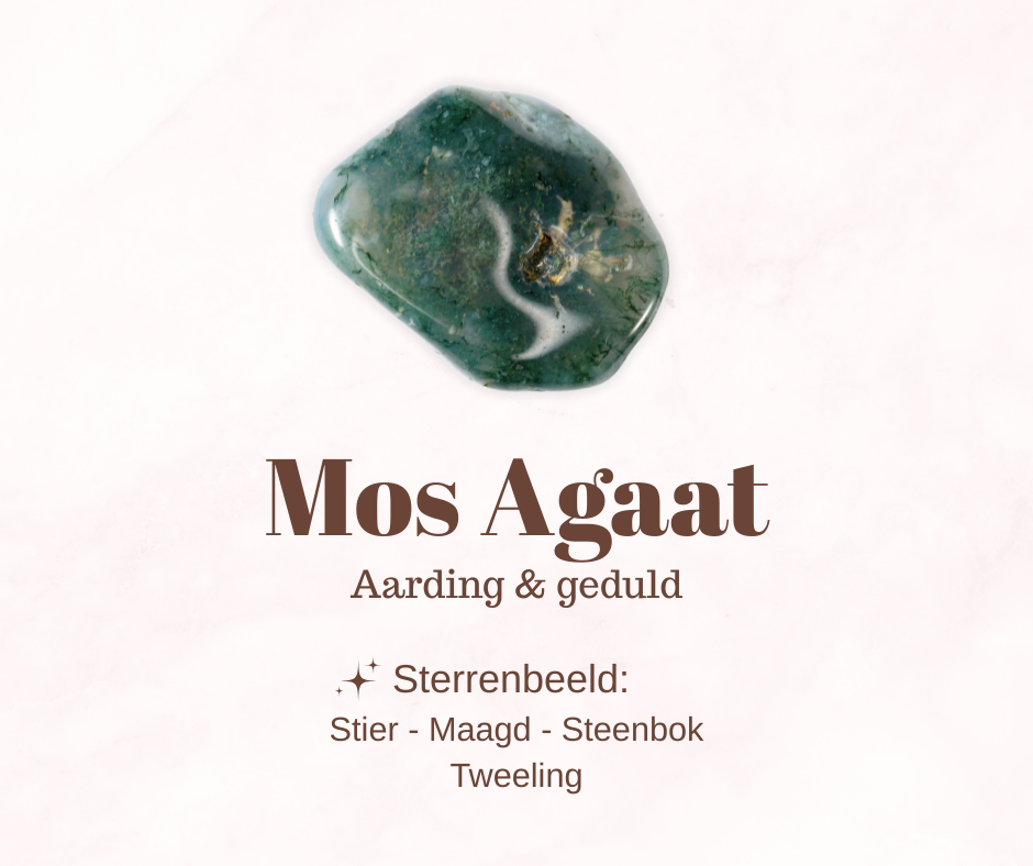 Edelsteen - Mos Agaat - Aarding