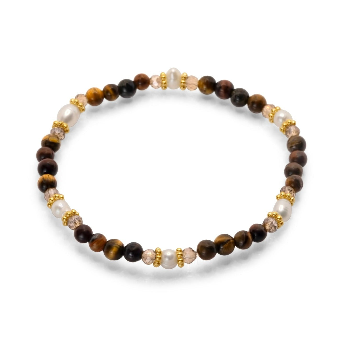 Edelsteen armband - Tijgeroog