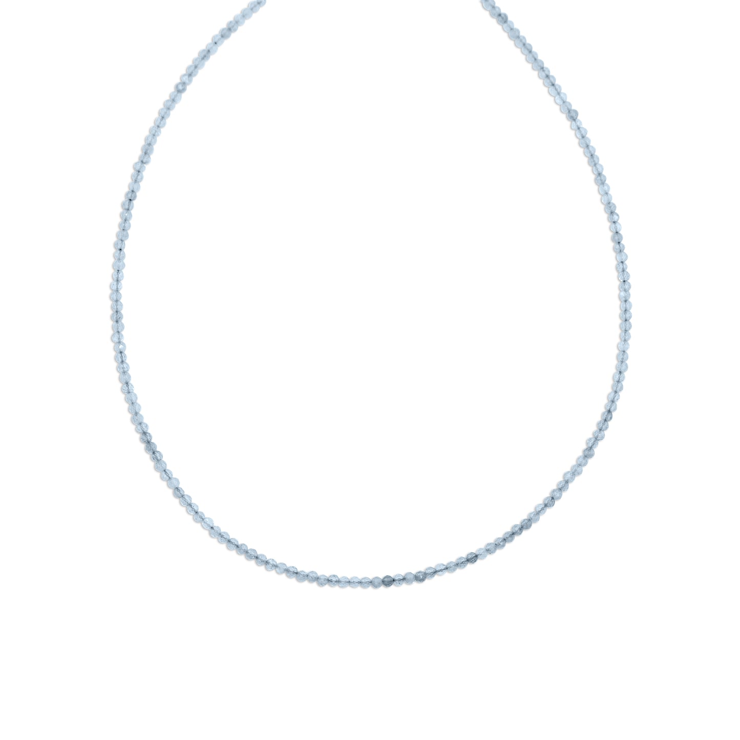 Edelsteen ketting - Aquamarijn - 3MM