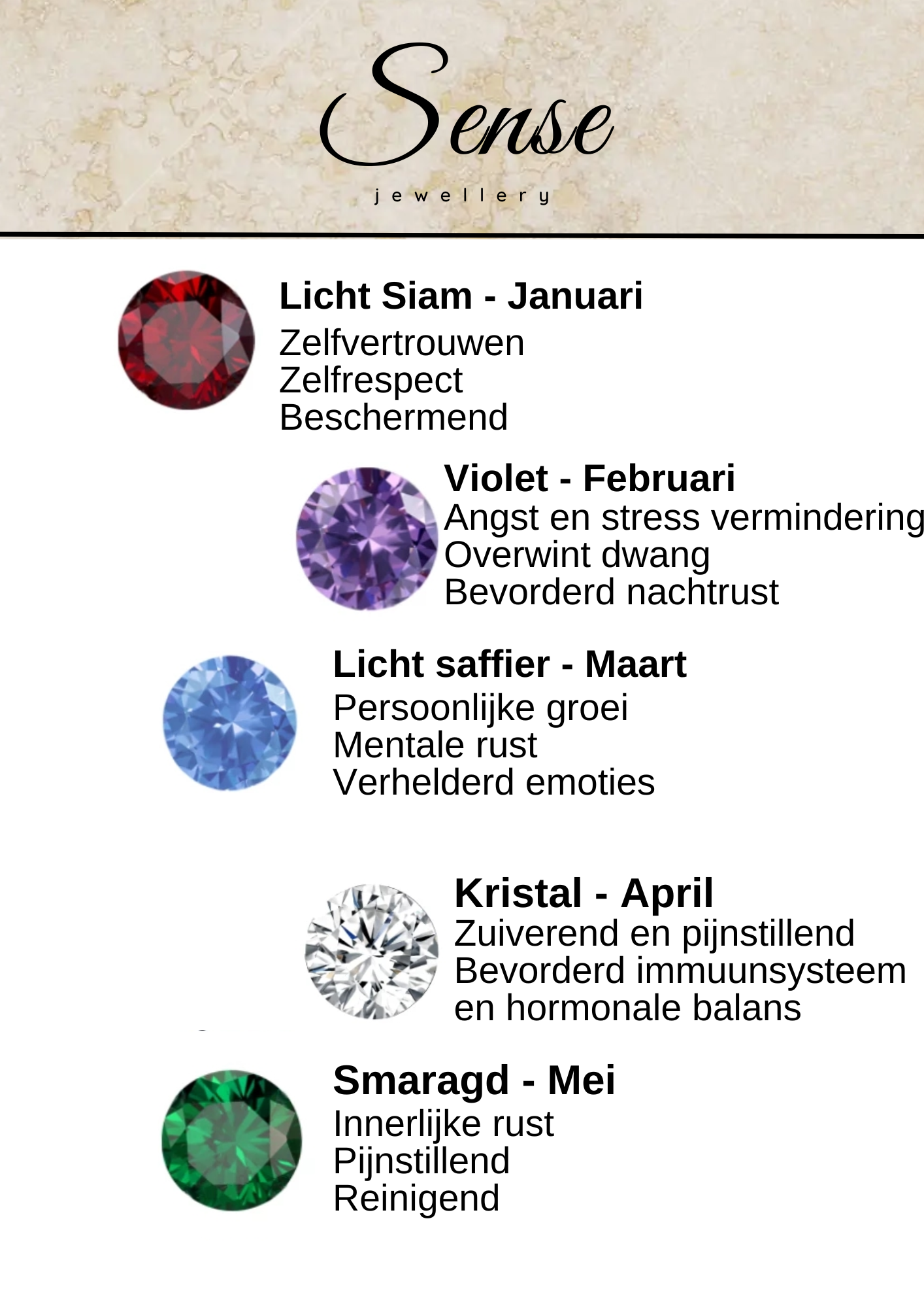Geboortesteen - Eerste bedeltje