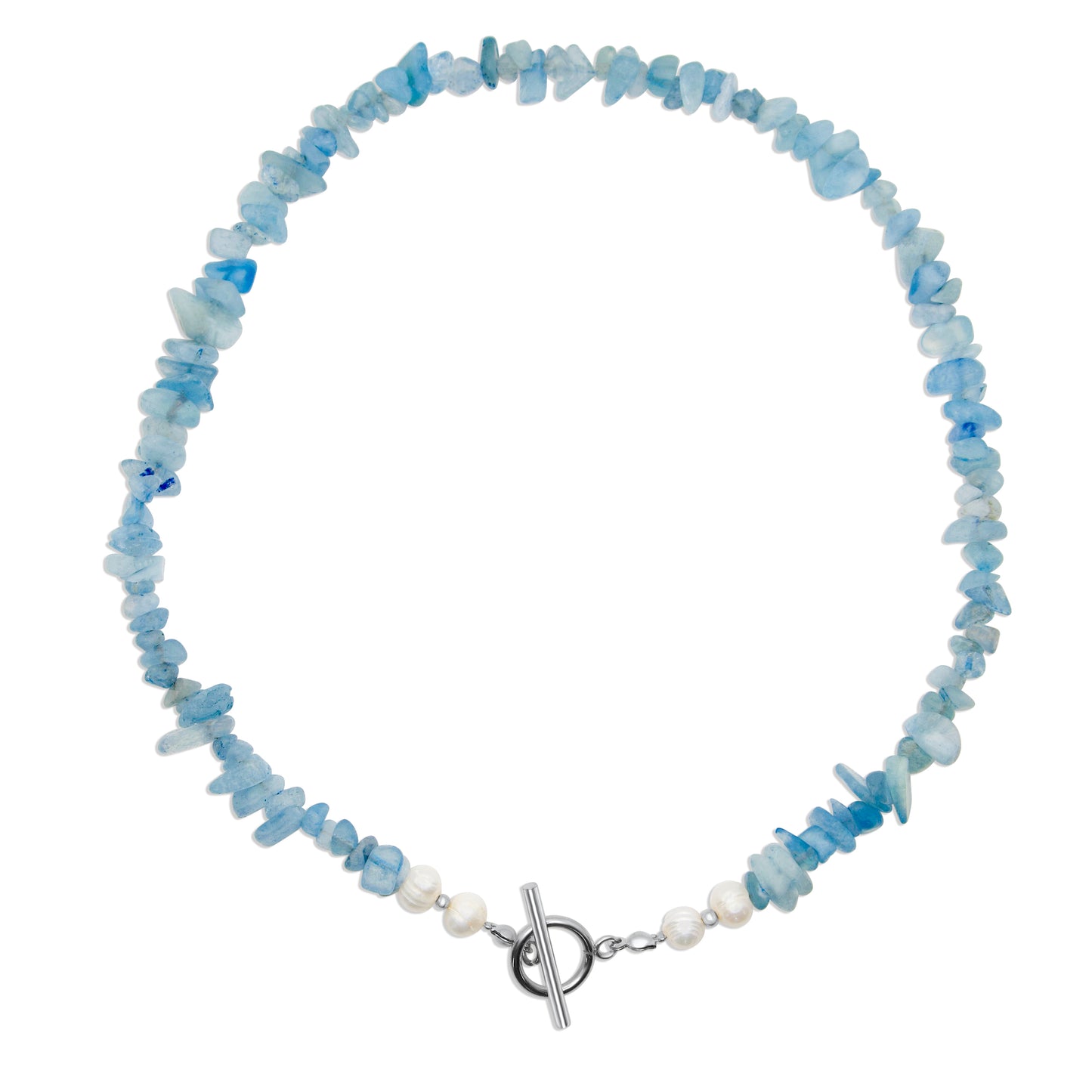 Edelsteen ketting - Aquamarijn
