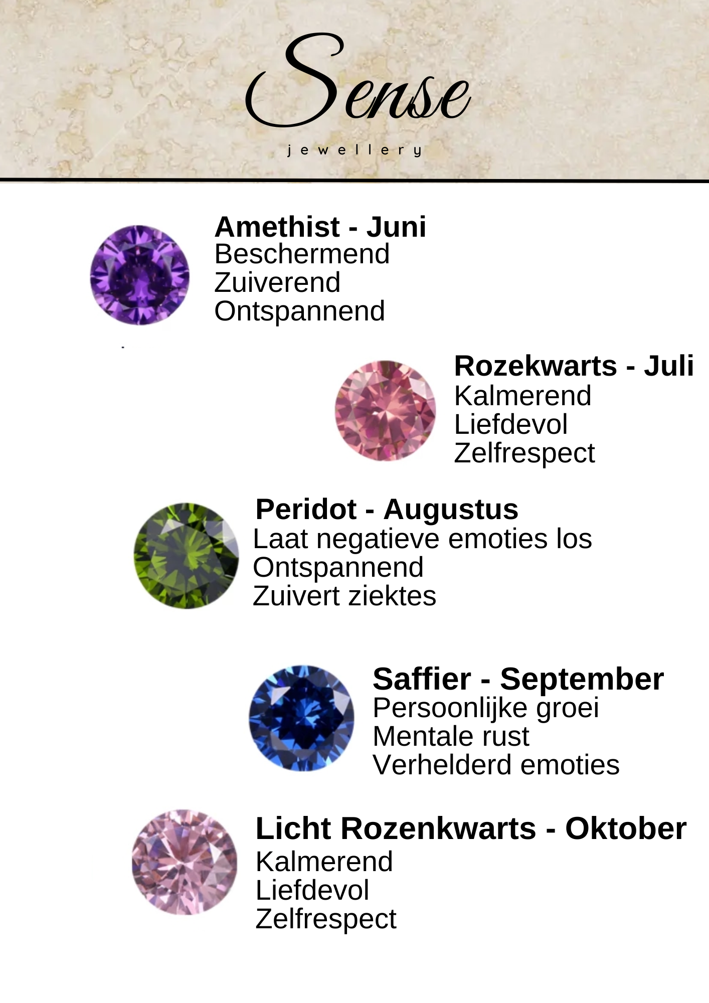 Geboortesteen - Eerste bedeltje