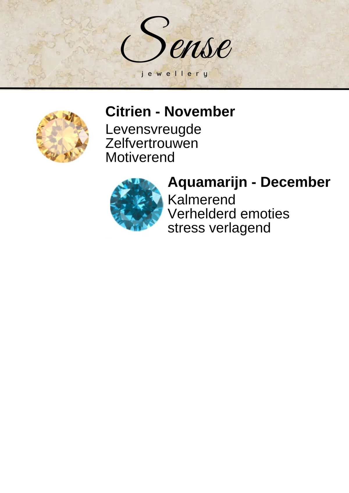 Geboortesteen - Vijfde bedeltje