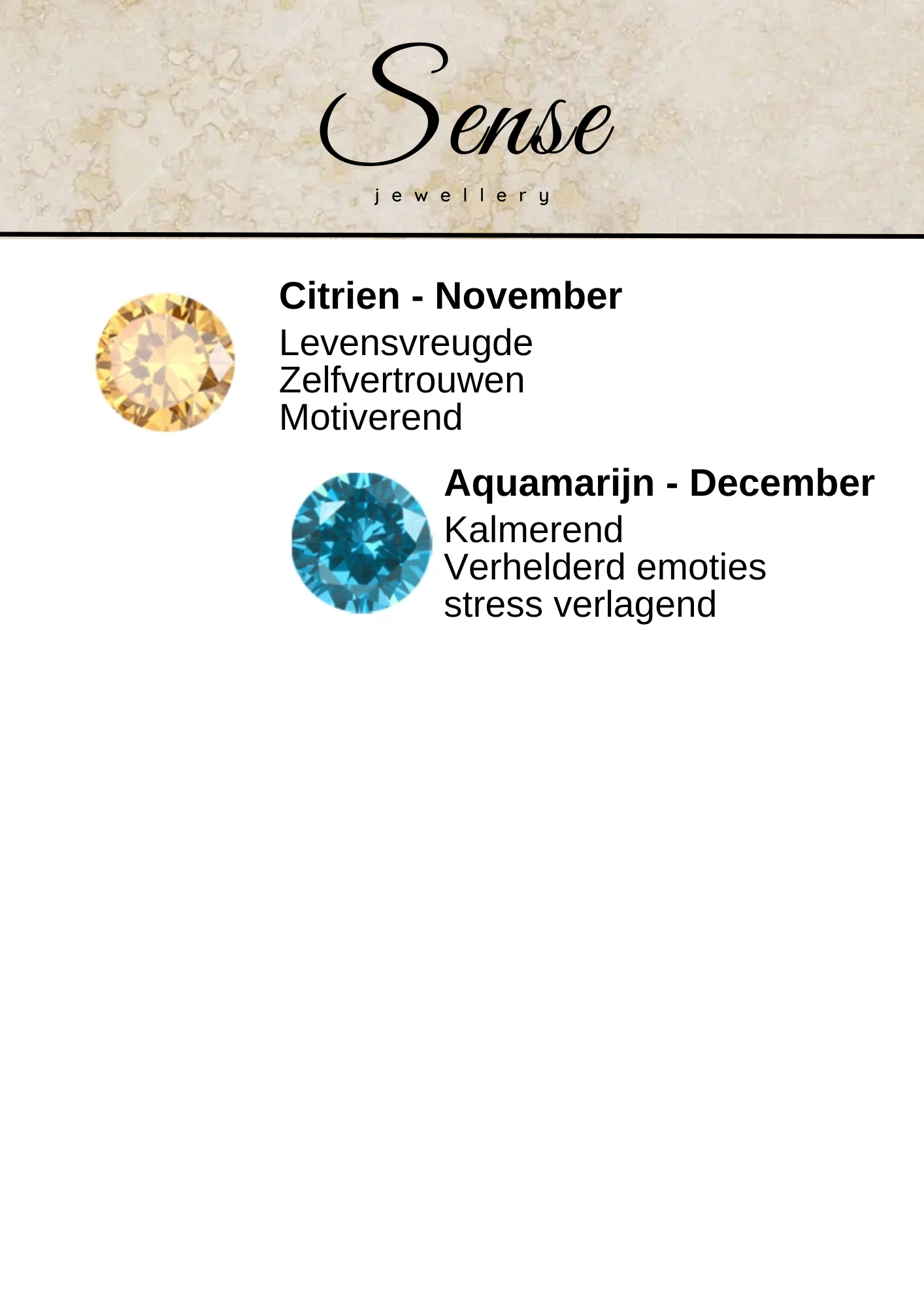 Geboortesteen - Eerste bedeltje