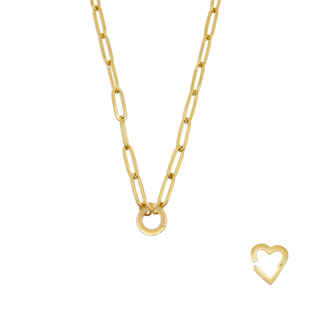 Geboortesteen bloem - Ketting - Midium Ovaal