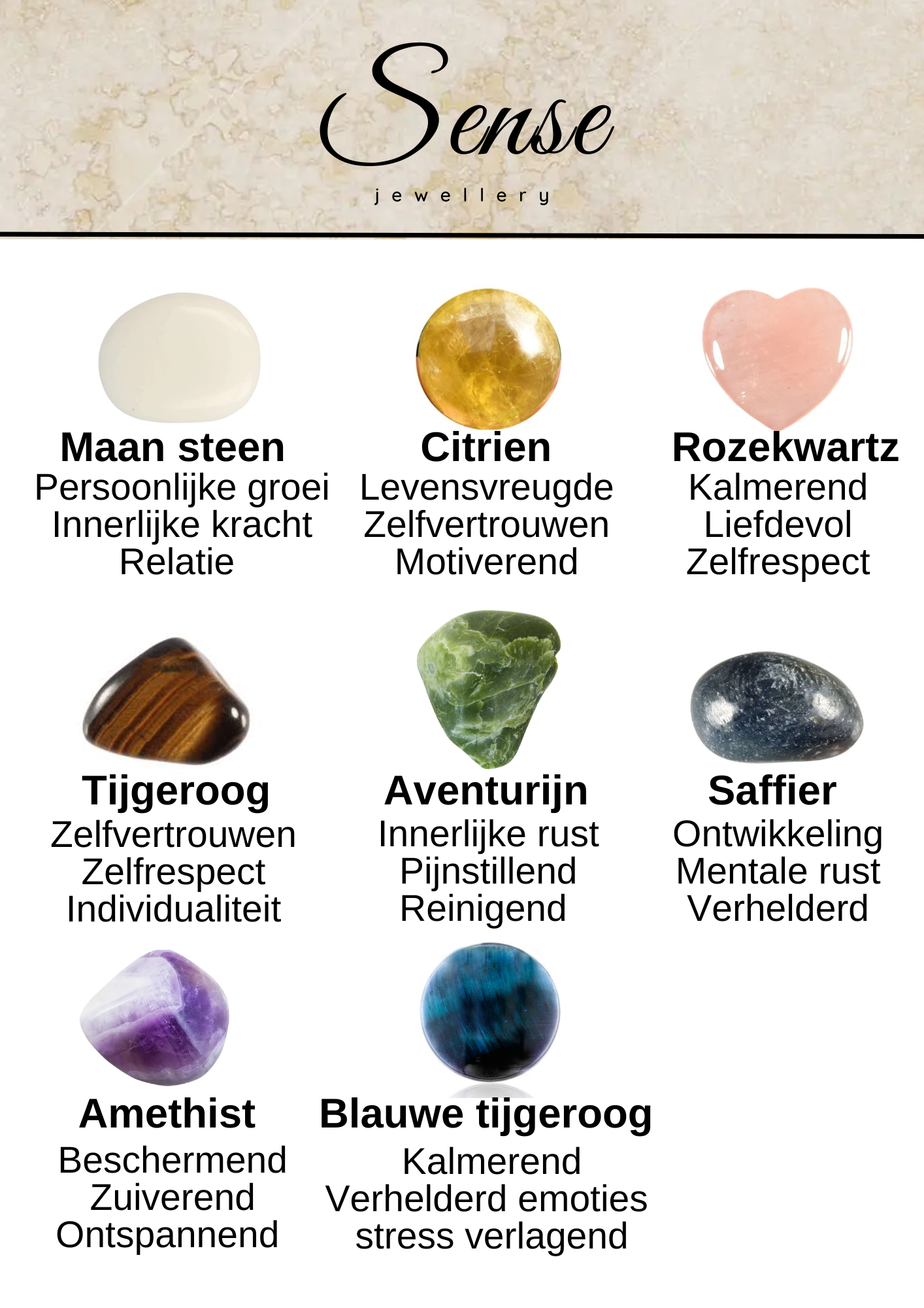 Edelsteen armband - Tijgeroog