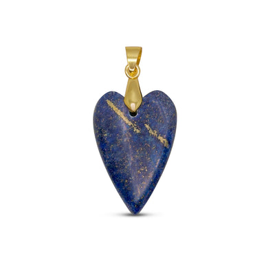 Edelsteen hanger - Hart - Lapiz Lazuli