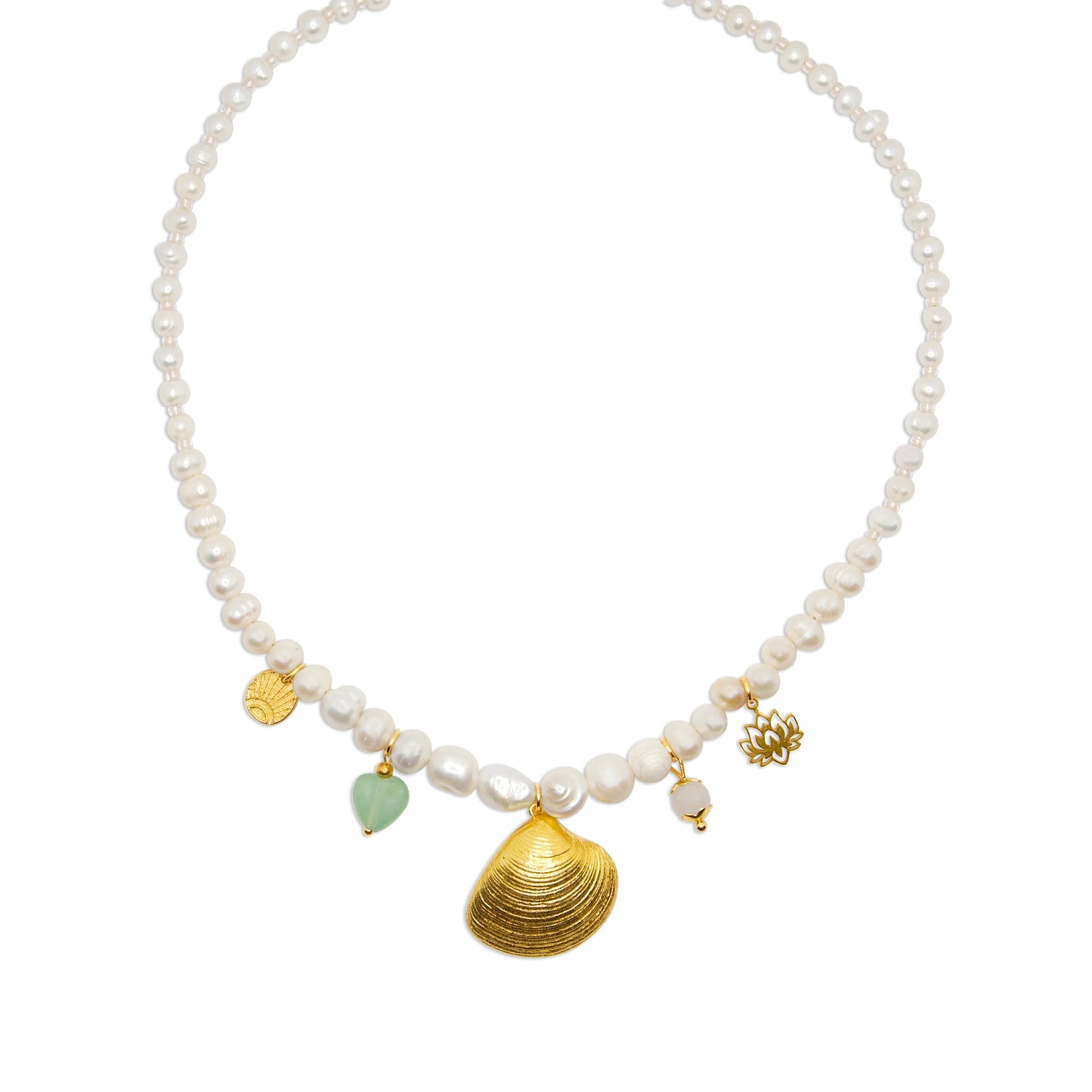 Parel ketting - Zoetwaterparels - Zilver
