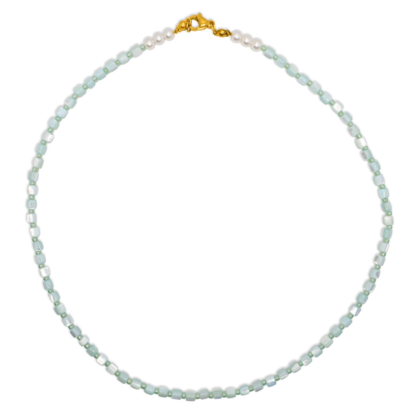 Schelp ketting - Turquoise