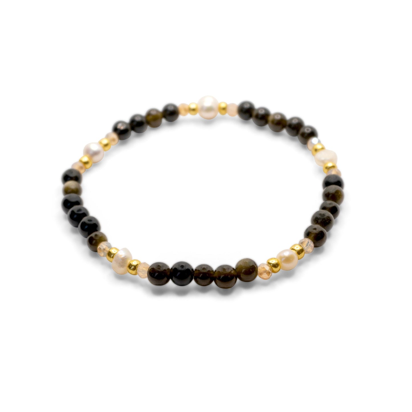 Edelsteen armband - Zand Obsidiaan