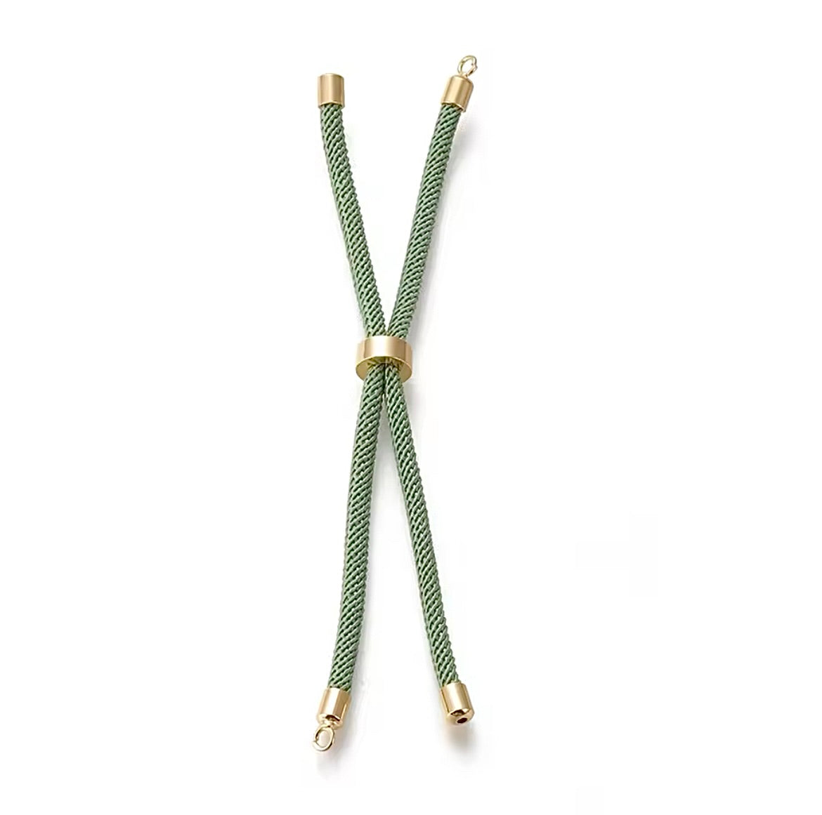 Armband - Mos groen - Goud