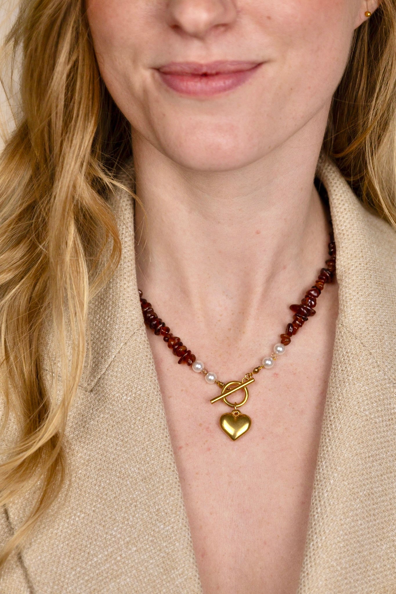 Edelsteen ketting - Rode Granaat