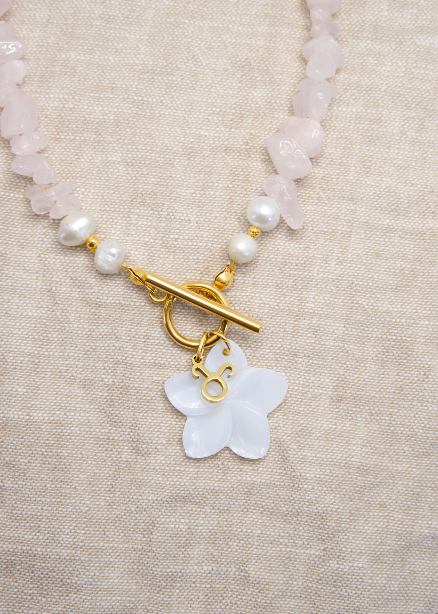 Edelsteen ketting - Rozenkwarts - Liefdevol