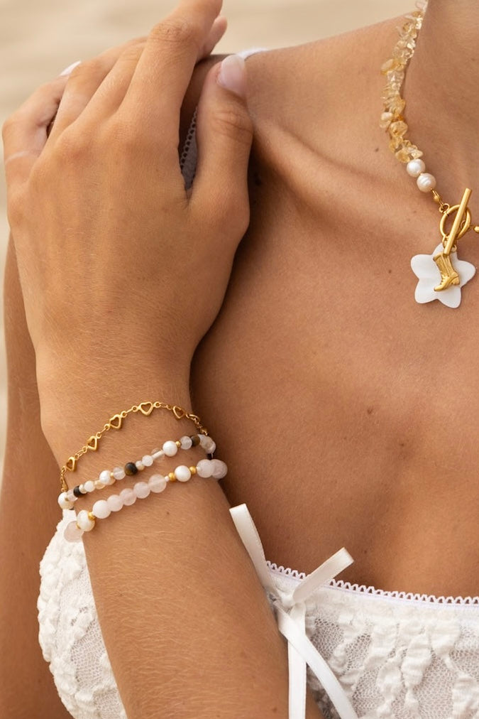 Edelsteen armbanden - Rozenkwarts - Liefdevol