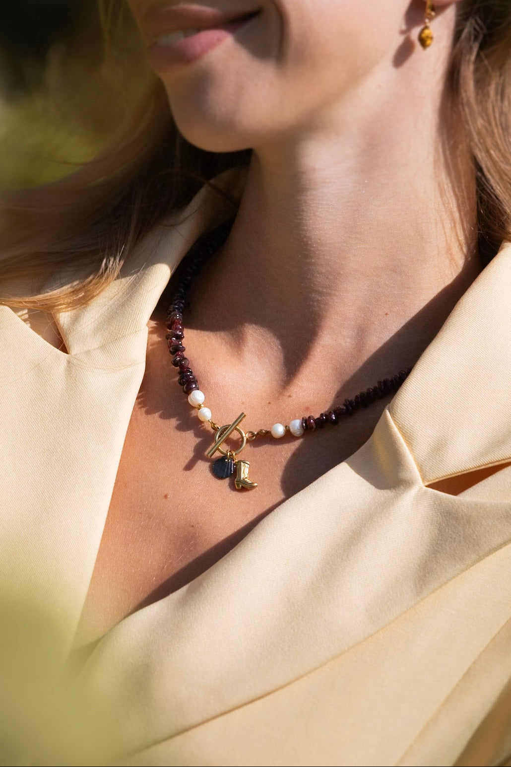 Edelsteen ketting - Rode Granaat