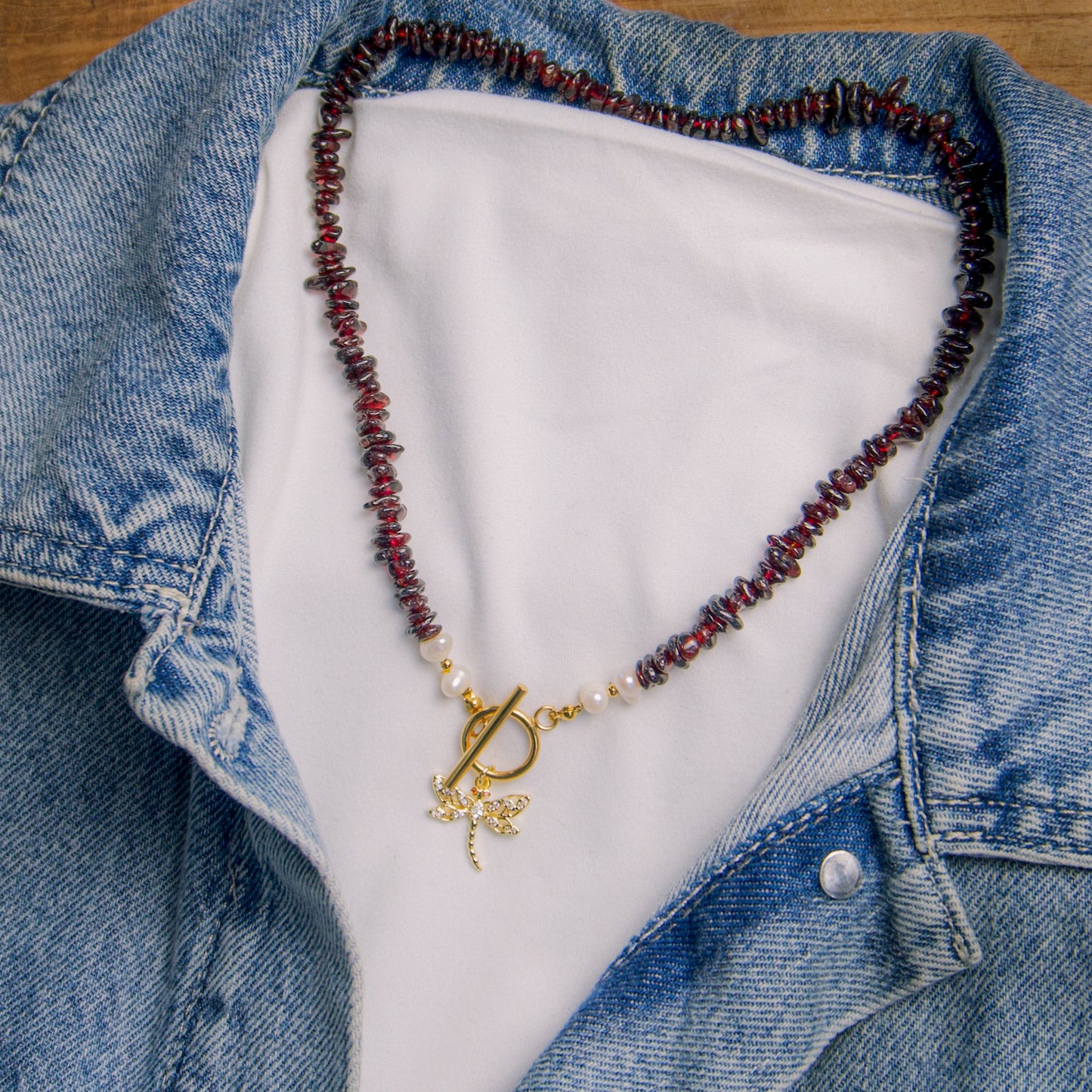 Edelsteen ketting - Rode Granaat - Innerlijke kracht