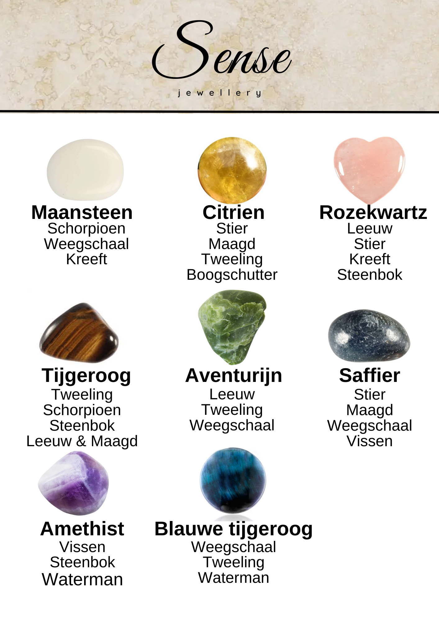 Edelsteen oorbellen - Citrien