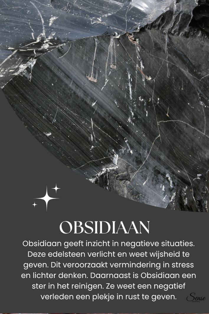 Edelsteen armband - Zand Obsidiaan