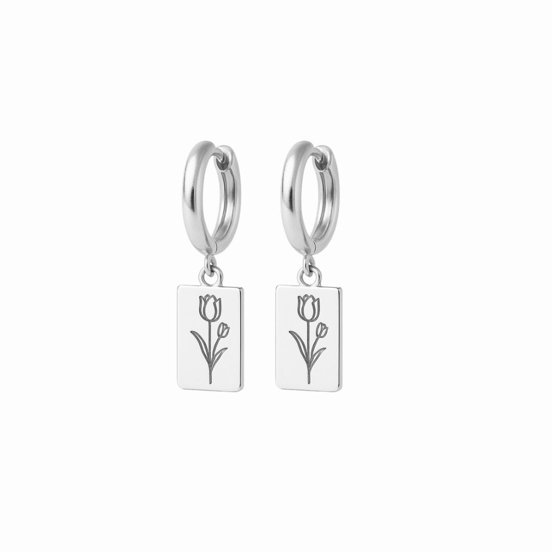 Symbolische Oorbellen – Tulpjes