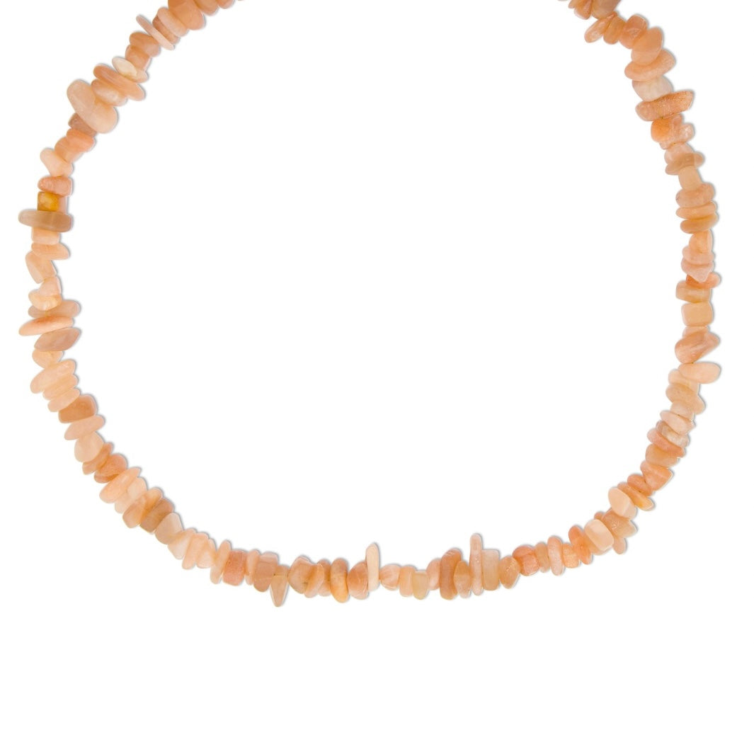 Bedelketting - Edelsteen - Zonnesteen - Goud