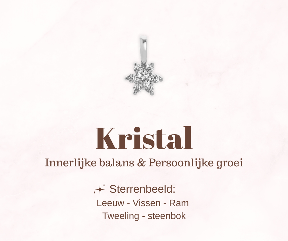 Geboortesteen bloem - Kristal - Innerlijke balans