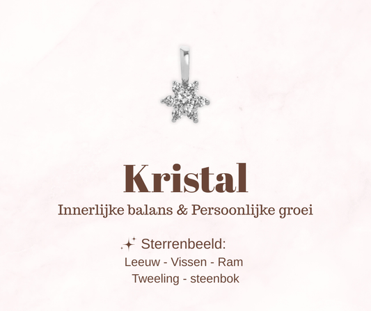 Geboortesteen bloem - Kristal - Innerlijke balans