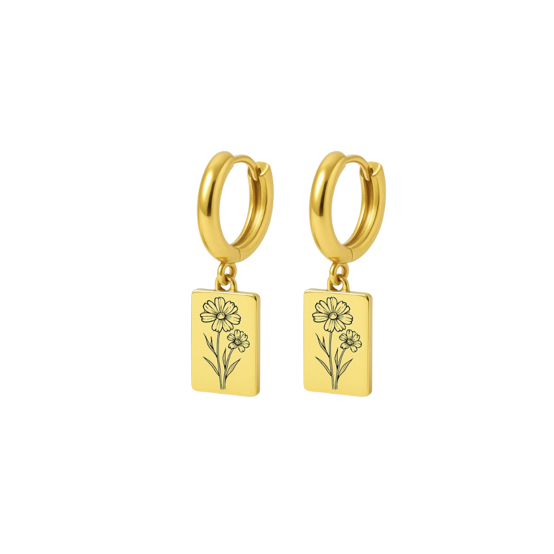 Symbolische Oorbellen – Madeliefjes