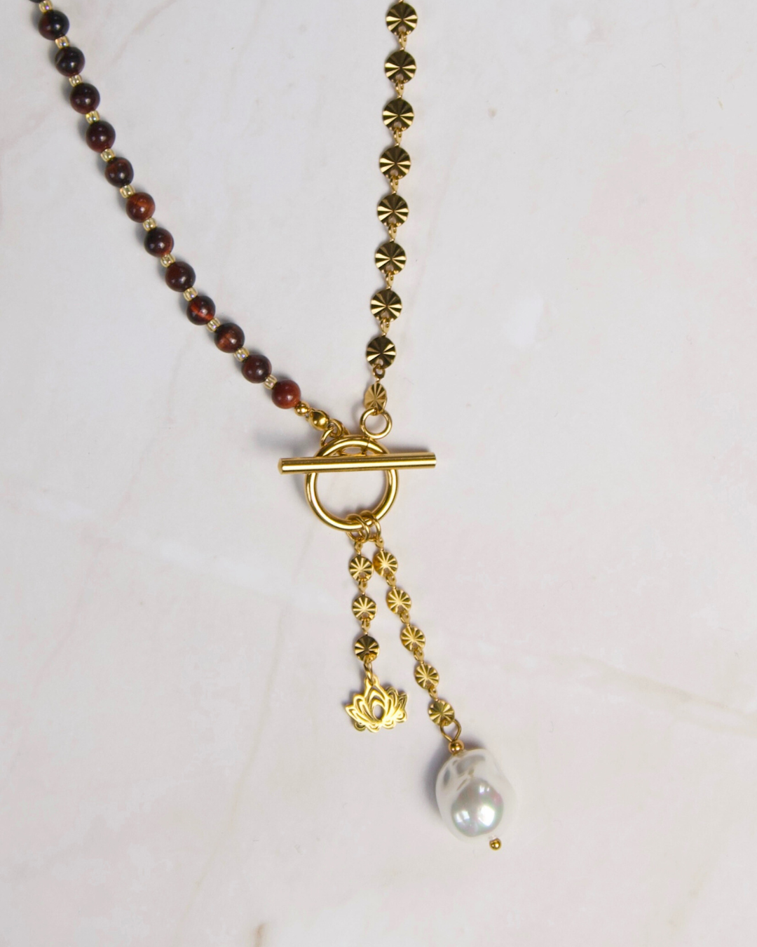 Balance in Style – 50/50 Ketting - Tijgeroog