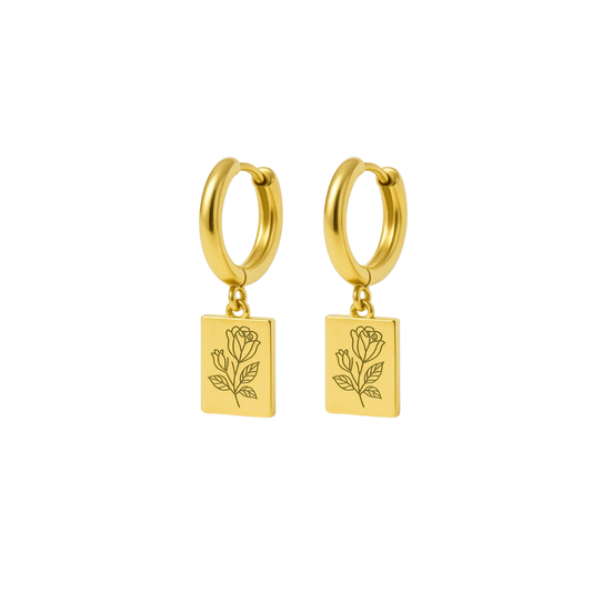 Symbolische Oorbellen – Roosjes