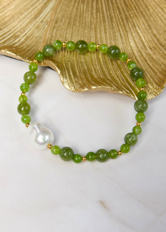 Peridoot x Barok Armband