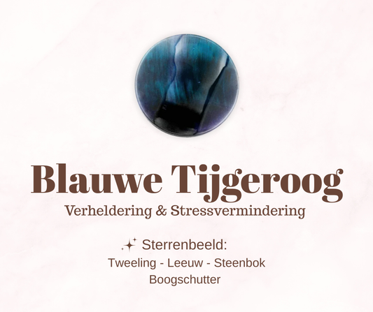 Edelsteen - Blauwe Tijgeroog - Stress verlagend
