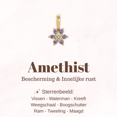 Geboortesteen bloem - Amethist - Beschermend