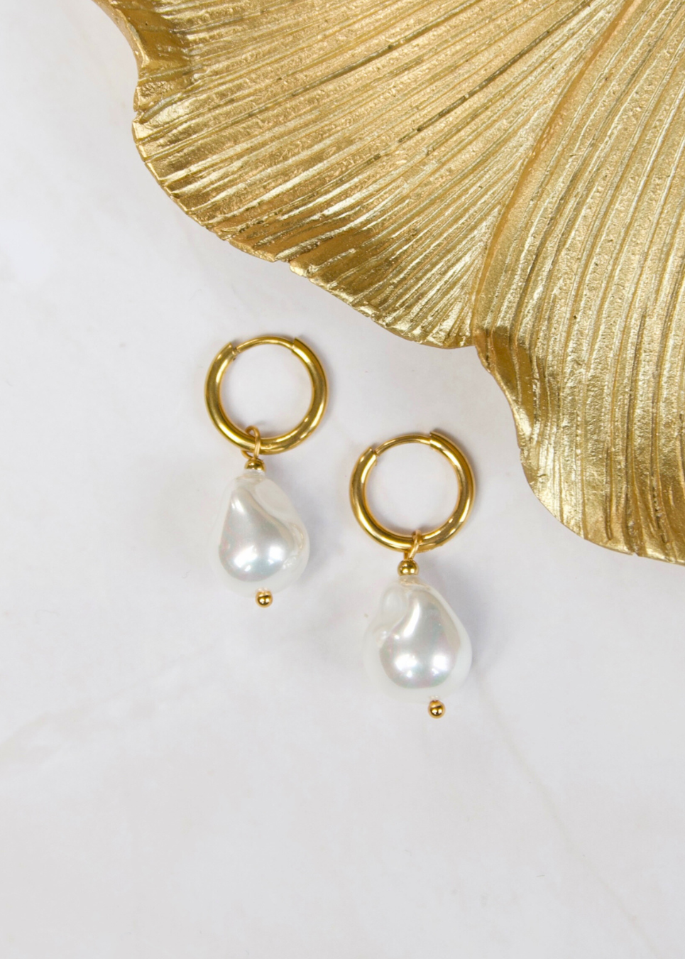 Barok Zoetwaterparel Oorbellen