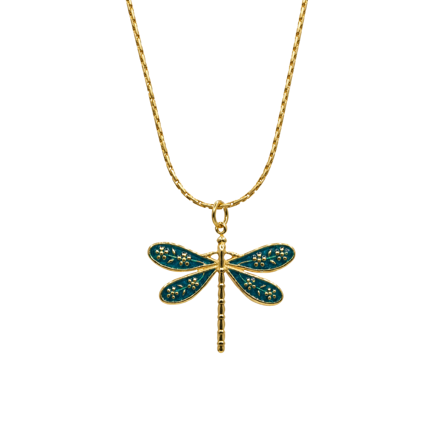 Bedelketting - Libelle - Aqua