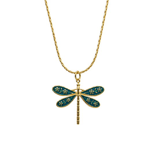 Bedelketting - Libelle - Aqua