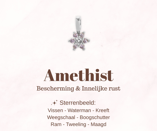 Geboortesteen bloem - Amethist - Beschermend