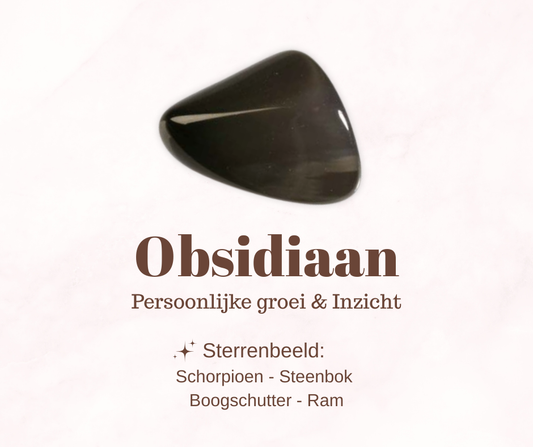 Edelsteen - Obsidiaan - Reinigend