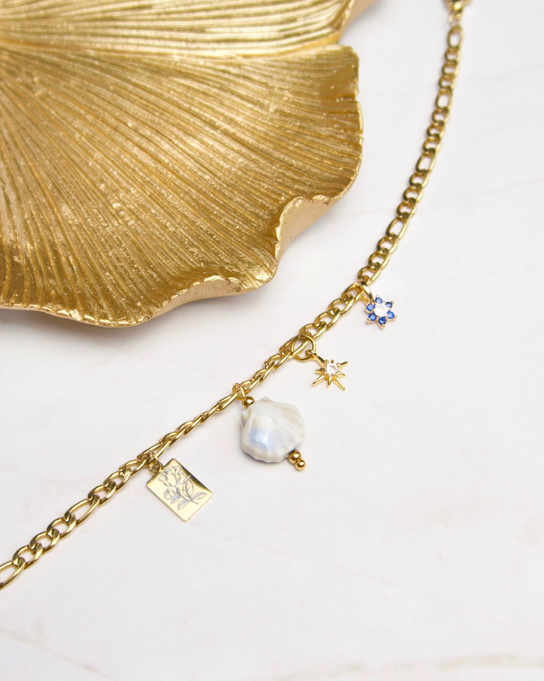 Symbolen & Geboortesteen Bedelarmband