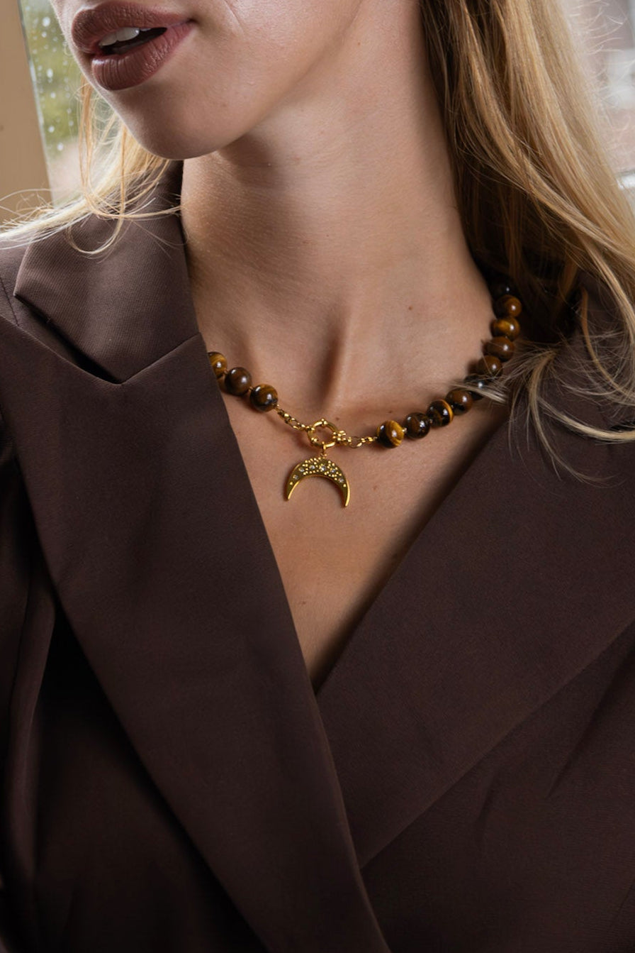 Edelsteen ketting - Tijgeroog