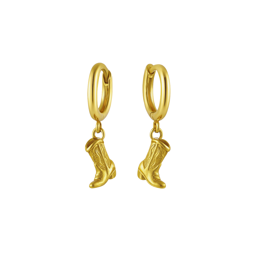 Symbolische Oorbellen – Cowboy laars