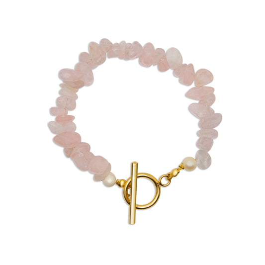 Edelsteen armband - Rozenkwarts