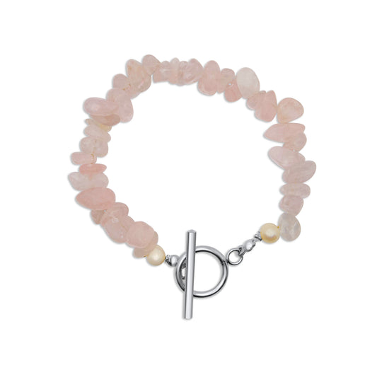 Edelsteen armband - Rozenkwarts