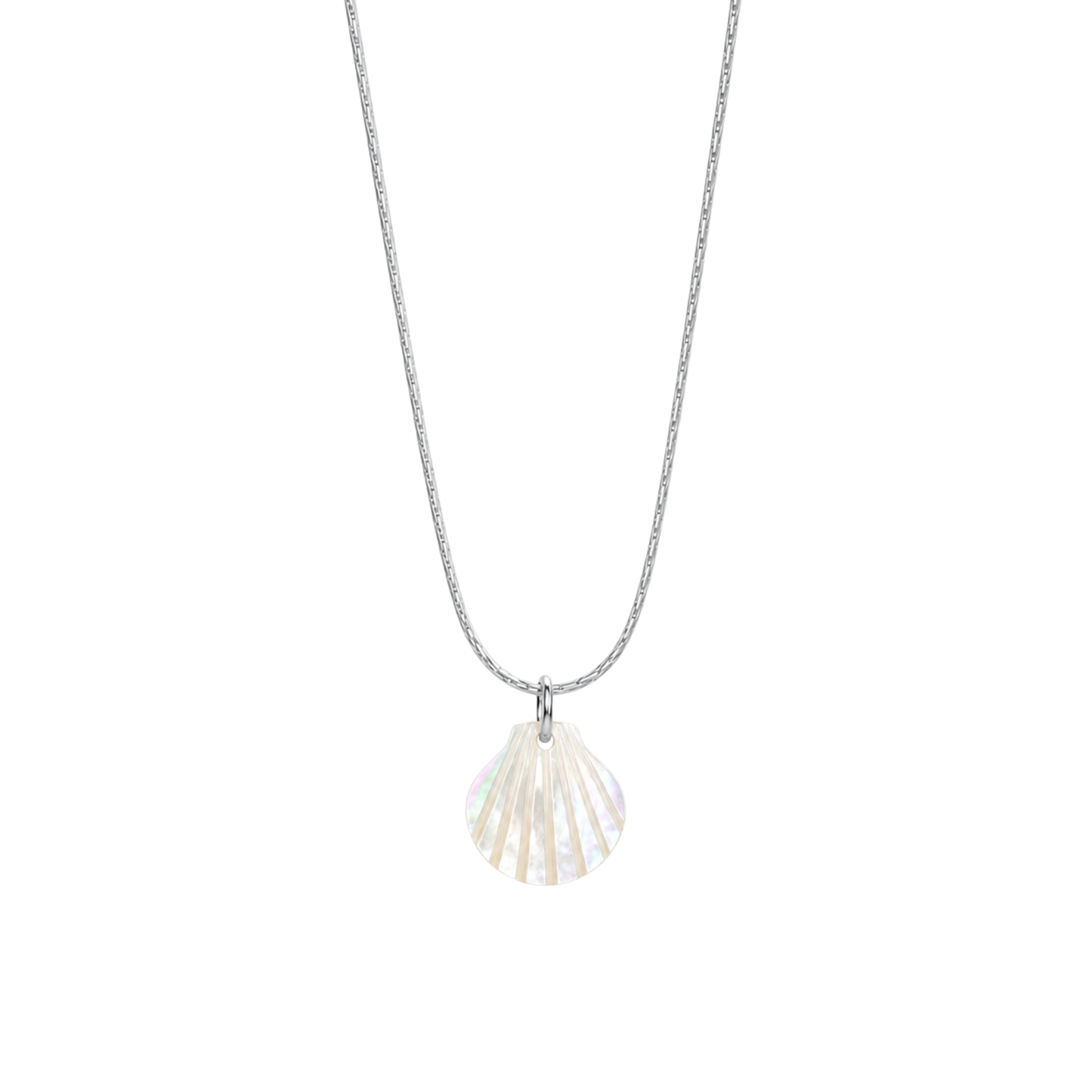 Bedelketting - Parelmoer schelp - Beige