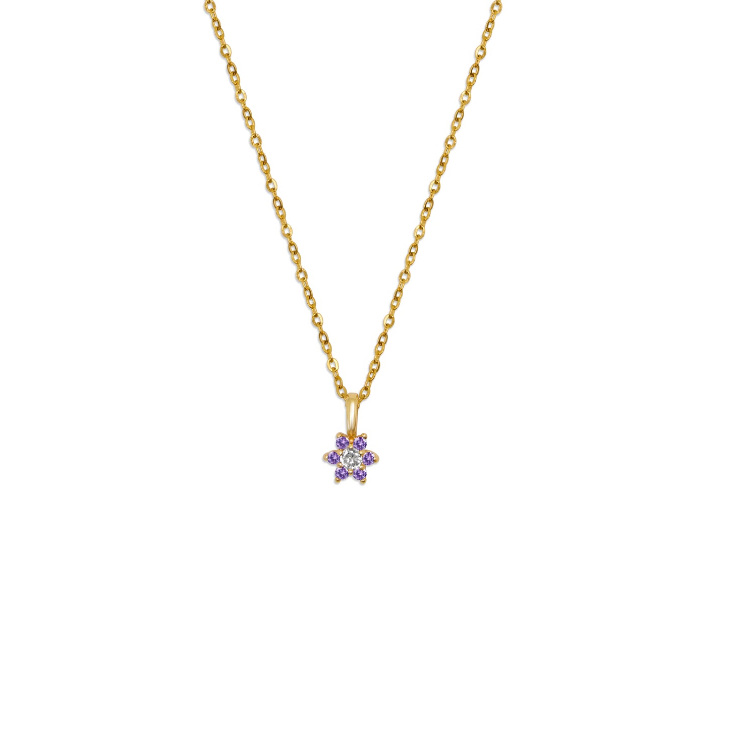 Geboorte-bloem - Ketting - Februari