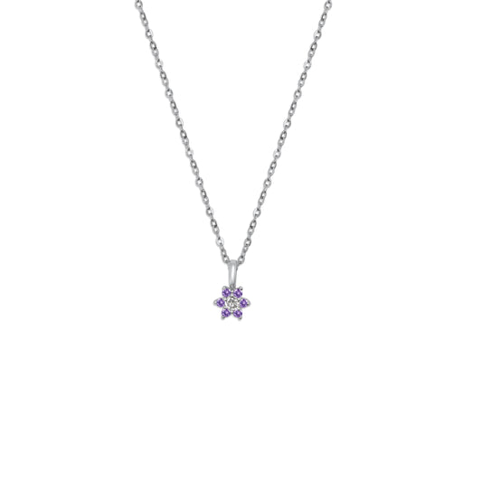 Geboorte-bloem - Ketting - Februari
