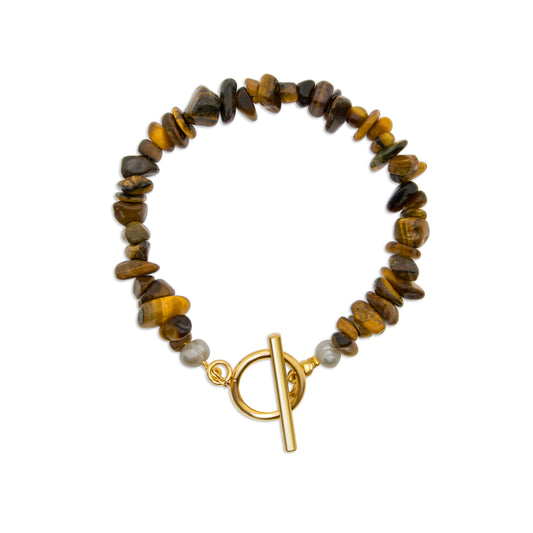 Edelsteen armband - Tijgeroog