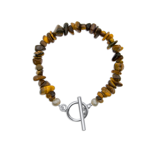 Edelsteen armband - Tijgeroog