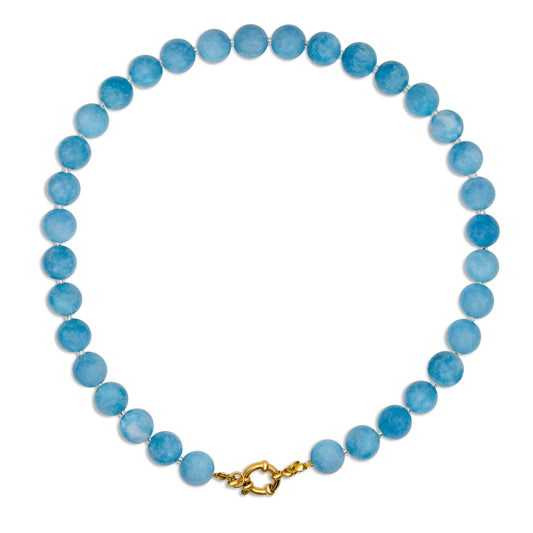 Edelsteen ketting - Blauwe Chalcedoon