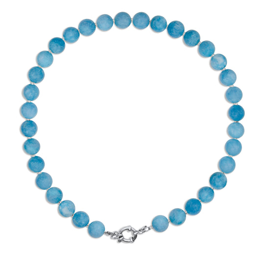 Edelsteen ketting - Blauwe Chalcedoon