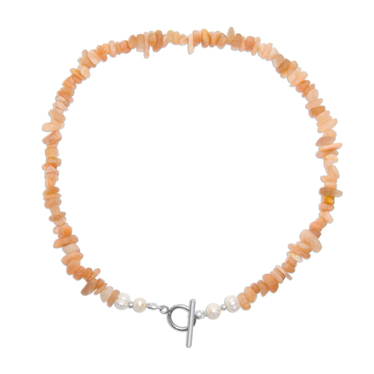 Edelsteen ketting - Zonnesteen